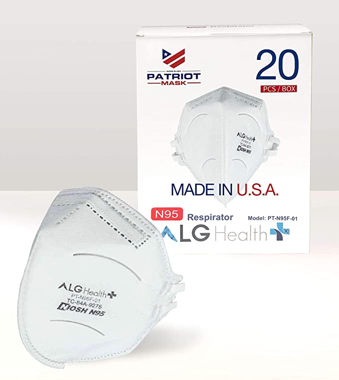 Made in the USA Patriot Respirator Covers NIOSH Approved, Breathable Cup Dust Covers, Lightweight, Foldable Fabric Design, Premium Quality