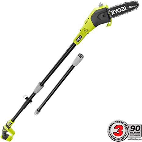 RYOBI P4360BTL ONE  8 in. 18-Volt Lithium-Ion Battery Pole Saw (Tool Only)