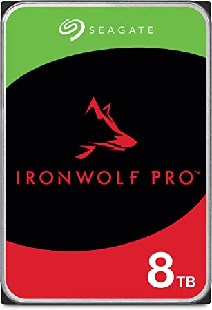 Seagate IronWolf Pro 8TB Enterprise NAS Internal HDD Hard Drive – CMR 3.5 Inch SATA 6Gb/s 7200 RPM 256MB Cache for RAID Network Attached Storage, Rescue Services - FFP (ST8000NTZ01)