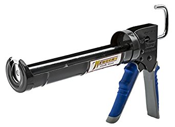 Newborn Pro Super Ratchet Rod Caulk Gun with Gator Trigger Comfort Grip, 1/10 Gallon Cartridge, 6:1 Thrust Ratio