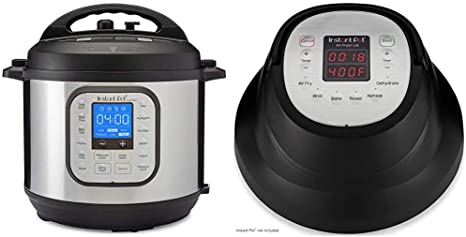 Instant Pot Duo Nova 7-in-1 Electric Pressure Cooker, Slow Cooker, Rice Cooker, Steamer, Saute, 14 One-Touch Programs & Air Fryer Lid 6 in 1, Turn your Instant Pot into an Air Fryer, 6 Qt, 1500W