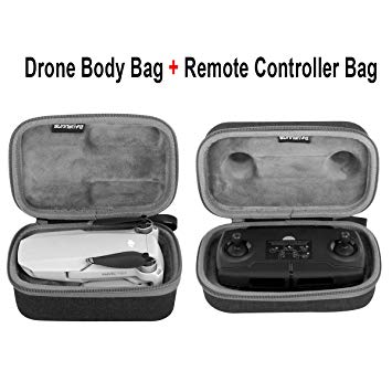 O'woda Mavic Mini Portable Carrying Case Travel Storage Bag for DJI Mavic Mini Drone & Remote Controller Accessories(2 Pack)