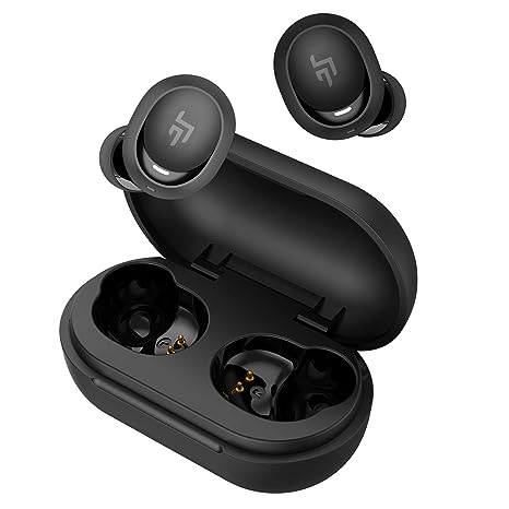 CrossBeats Groov Buds True Wireless in Ear Earbuds TWS, 55 Hours of Playtime, Quad mic ENC,13mm Drivers Bluetooth Wireless Earphones, Gaming Mode, 10min Fast Charging, IPX5 Water Resistance (Black)