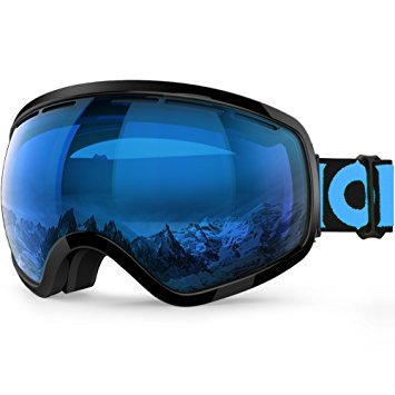 ZIONOR X10 Ski Snowboard Snow Goggles OTG for Men Women Youth Anti-fog UV Protection Helmet Compatible