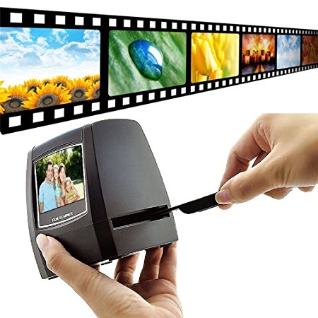 DIGITNOW! 5MP/10MP Film Scanner , 35mm Negative / Slide to Digital JPEG Converter Save to SD Card Directly , 2.4" LCD Viewer