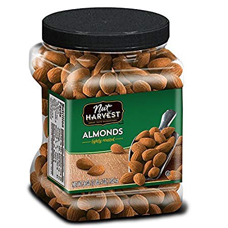 Nut Harvest Lightly Roasted Almonds, 36 Ounce Jar