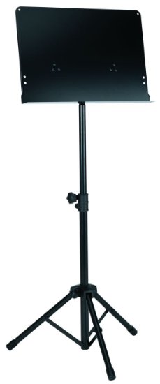 Gearlux Collapsible Solid-Top Orchestra Music Stand - Black
