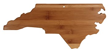 Totally Bamboo State Cutting & Serving Board, North Carolina, 100% Bamboo Board for Cooking and Entertaining