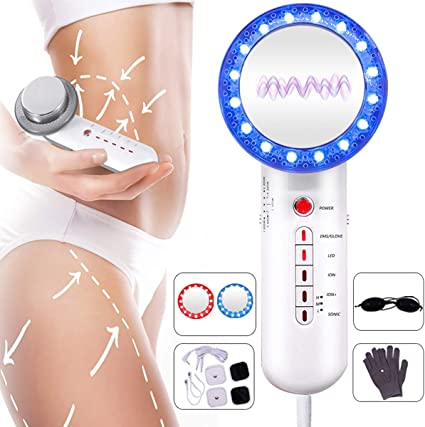 Fat Remover Machine for Body Shaping 6 in 1 Burn Fat Sliming Massager Loosing Weight Blue and Red Light Device for Arm Leg Stomach Massager