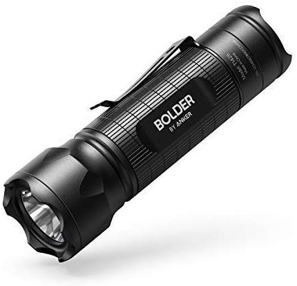 Anker Bolder LC30 Flashlight, LED Torch, Super Bright 300 Lumens CREE LED, IPX5 Water Resistant, 3 Modes High/Low/Strobe, Pocket Sized