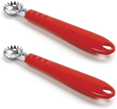 Norpro Stainless Steel Strawberry Huller and Tomato Stem Corer (2-Pack)