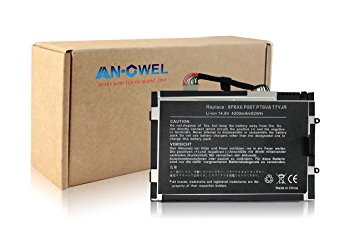 AN·GWEL Replacement Battery for Dell Alienware M11X, Compatible P/N:PT6V8, 8P6X6, 08P6X6, KR-08P6X6, T7YJR, P06T(14.8V 4200mah) 1 Year Warranty