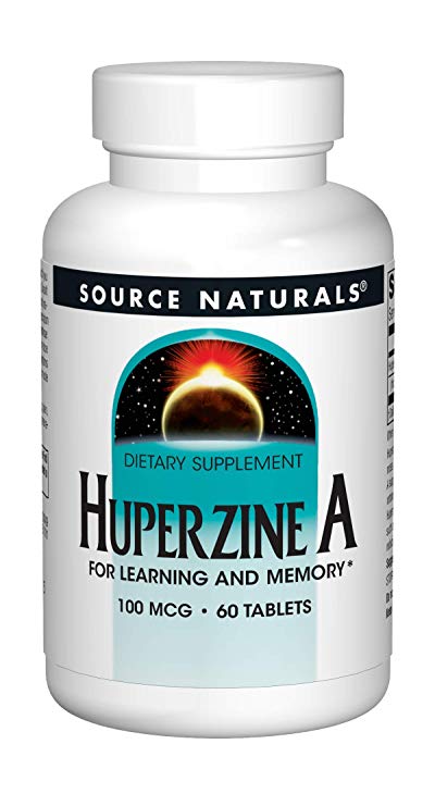 Source Naturals Huperzine A 100mcg, For Learning and Memory, 60 Tablets
