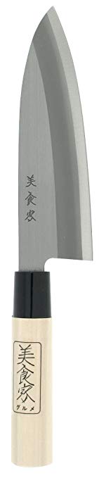 Kotobuki Japanese Banno Chef's Knife, 6 to 1/2-Inch, Silver