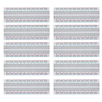 MCIGICM 10pcs Breadboard 830 Point Solderless Prototype PCB Board Kit Protoboard MB-102 for Arduino DIY Electronics kit