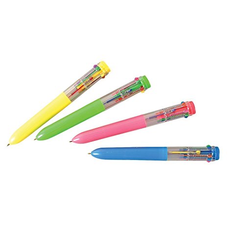 Rhode Island Novelty Ten Color Shuttle Pens (25 Pack)