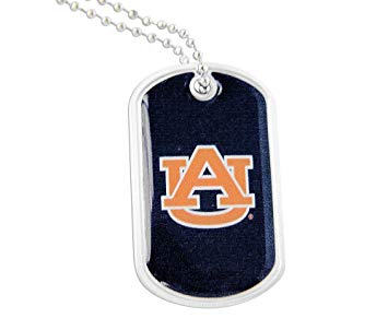 NCAA Auburn Tigers Sports Team Logo Domed Dog Tag Necklace Charm