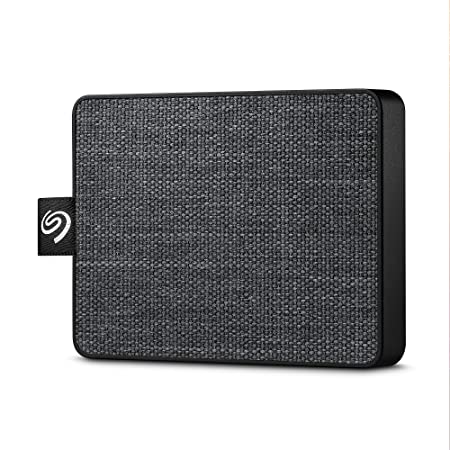 Seagate One Touch SSD 500GB External Solid State Drive Portable – USB-C USB 3.0 for PC Laptop and Mac - Black (STJE500400)