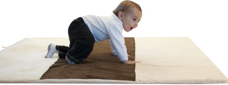 Snug Square Baby Play Mat - Large, Comfortable, Luxurious Baby and Kids Play Mat (Cream-Espresso Special Edition)