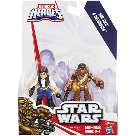 Playskool Heroes Star Wars Galactic Heroes Han Solo and Chewbacca