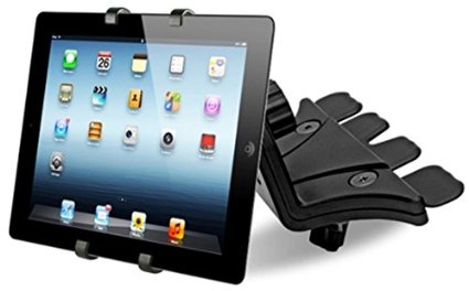 SWISS PART Universal Adjustable Tablet Mount for Car Vehicle in Cd Slot 7-12 inch ipad Holder Cradle Samsung Galaxy Stand