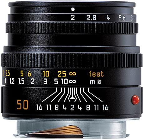 Leica 50mm f/2.0 Summicron-M Lens, Black, Designed in Germany, Made in Portugal