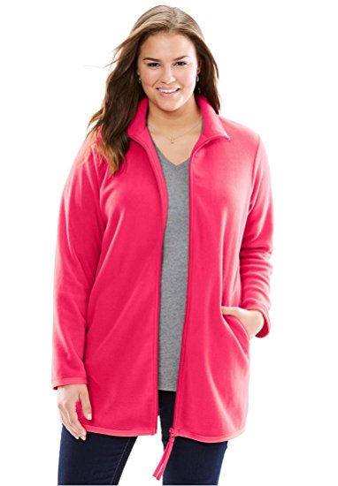 Women's Plus Size Microfleece Jacket