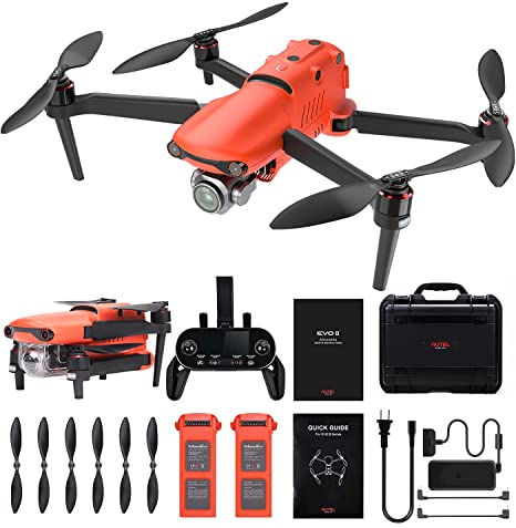 Autel Robotics EVO2 Drone UAV - EVOII Pro Quadcoptor, 3-Axis Gimbal HDR 6K Camera with 20MP 1"CMOS Sensor GPS 40mins Max Flight Time Smart Controller (EVO II Pro 6K Type 2)