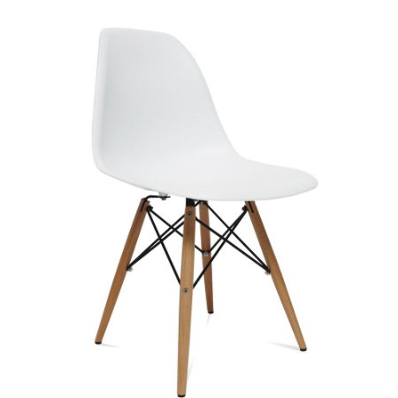WoodLeg Dining Chair (4, White)