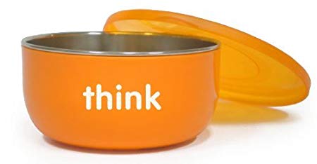 THINKBABY CEREAL BOWL,BPA FREE,ORNG, CT, 2 pack