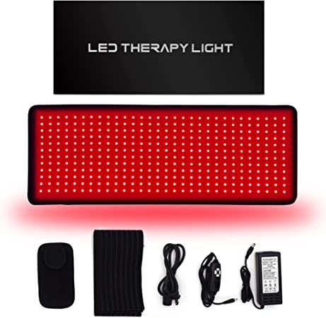 UTK Red Light Therapy Devices Wearable Wrap Red Light and Near-Infrared LED Light Belt for Body Pain Relief Large Pad with Auto Shut-Off Function(35”X 11”)