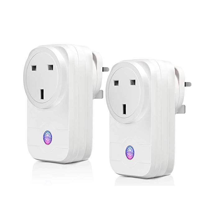 WiFi Smart Plug - Vindar 2 Packs Wi-fi Smart Socket & Wireless Plug Works with Amazon Alexa, Echo, Google Home and IFTTT; Timer Switch Power, Voice Control and Smart Remote Control by Smartphone