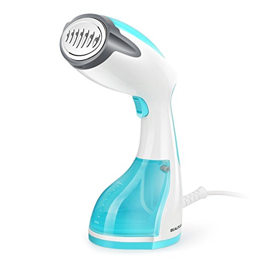 Beautural Handheld Garment Steamer Portable Home and Travel Fabric Steamer, 35s Fast Heat Up, 260ml Removable Water Tank, Vertically & Horizontally Steam