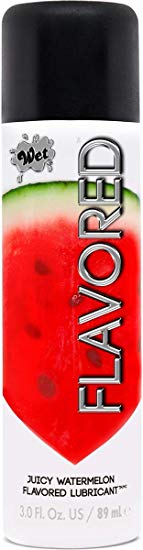 Wet Juicy Watermelon Flavored Lubricant - Water Based Edible Lubricant, 3.0 Ounce