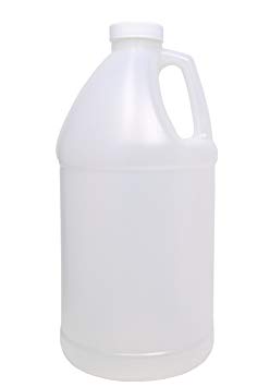 4Spray 1/2 Gallon Jug, 64 oz USP Empty Plastic Bottle - Bpa Free, Natural Color HDPE with 38mm Cap