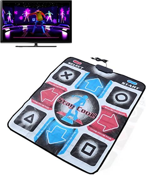 Dance Pad, Non-Slip Wear-Resistant Dancing Step Dance Mat Pad Dancer Blanket t with USB for PC Support Windows XP/ 7 OS