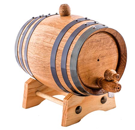 Sofia's Findings 1 Liter American Oak Aging Whiskey Barrel | Age Your own Tequila, Whiskey, Rum, Bourbon, Wine - 1 Liter or .26 Gallon Barrel