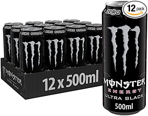 Monster Energy Ultra Black 12 x 500ml Cans