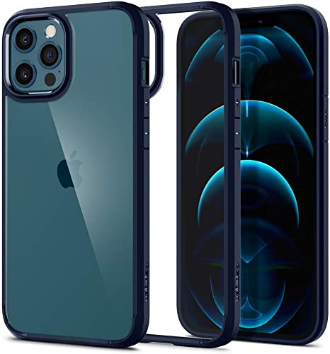 Spigen Ultra Hybrid Works with Apple iPhone 12 Pro Max Case (2020) - Navy Blue