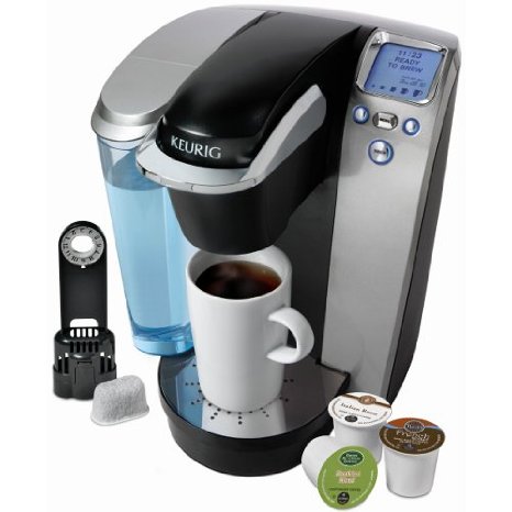 Keurig K75 Single-Cup Home-Brewing System with Water Filter Kit Platinum