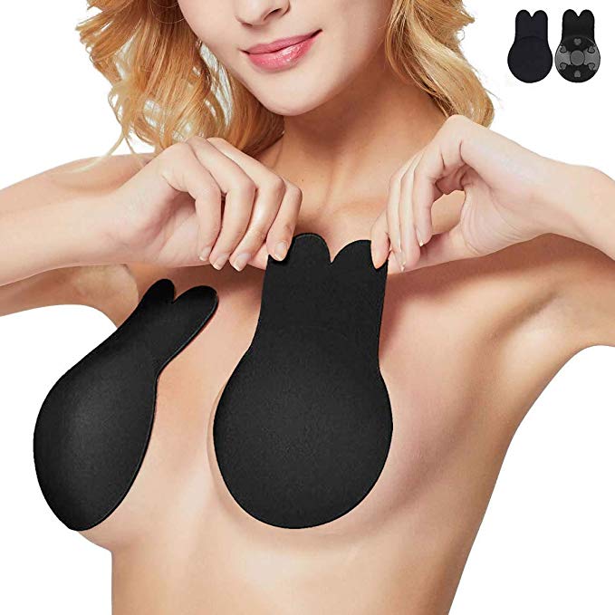 Aisxle Lift up Invisible Bra Tape, Adhesive Backless Nipplecovers, Breast Pasties Push up Strapless Self Sticky Bra for Women