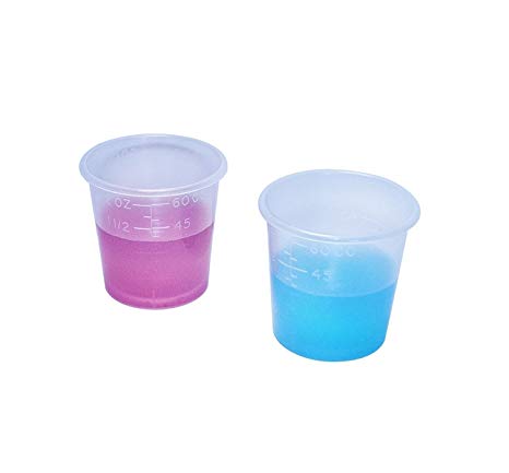 2 Ounce Medicine Cups - Thick Plastic Disposable Medicine Cups (100)