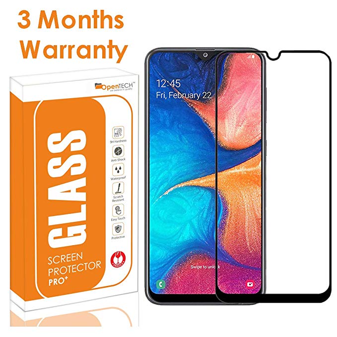 OpenTech® Edge to Edge Tempered Glass Screen Protector for Samsung Galaxy M30s / M30 / A30 / A50 / A50s with Installation kit