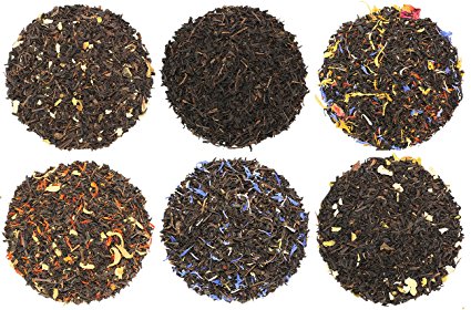 Fruit-Tea Summer Tea Sampler, Refreshing Loose Leaf Tea Sampler Featuring Gold Rush, Raspberry, Strawberry Kiwi, and More!