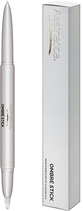 Aesthetica Ombre Stick – Double Ended White Lip Highlighter / Blending Brush for an Instant Ombre Lip - Works with all Lip Colors – Creamy Long Wear Formula