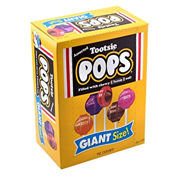 Tootsie Pops Giant Size, 3.82 Pound, 72-Count