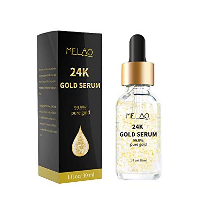 24K Gold Hyaluronic Acid Serum, COMPATH Anti-aging Anti Wrinkle Hyaluronic Serum Promote Metabolism, Whitening & Moisturizing for Women Face Skin Care - 1 fl oz/30ml