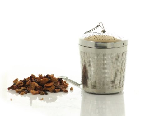 easyTEA Loose Leaf Tea Strainer : Tea Infuser : Tea Steeper : Tea Basket in Stainless Steel