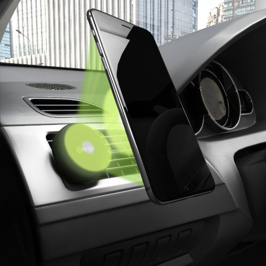 Car Mount Mengo Magna-Snap Mini Magnetic Air Vent Car Mount for Smartphones iPhone Samsung HTC LG Nokia and More Mp3 Players and GPS Devices - Retail Packaging