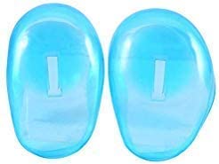 Ear Cover Protector, 2pcs Blue Ear Cover Shield Anti Staining Plastic Guard Protects Earmuffs From The Dye